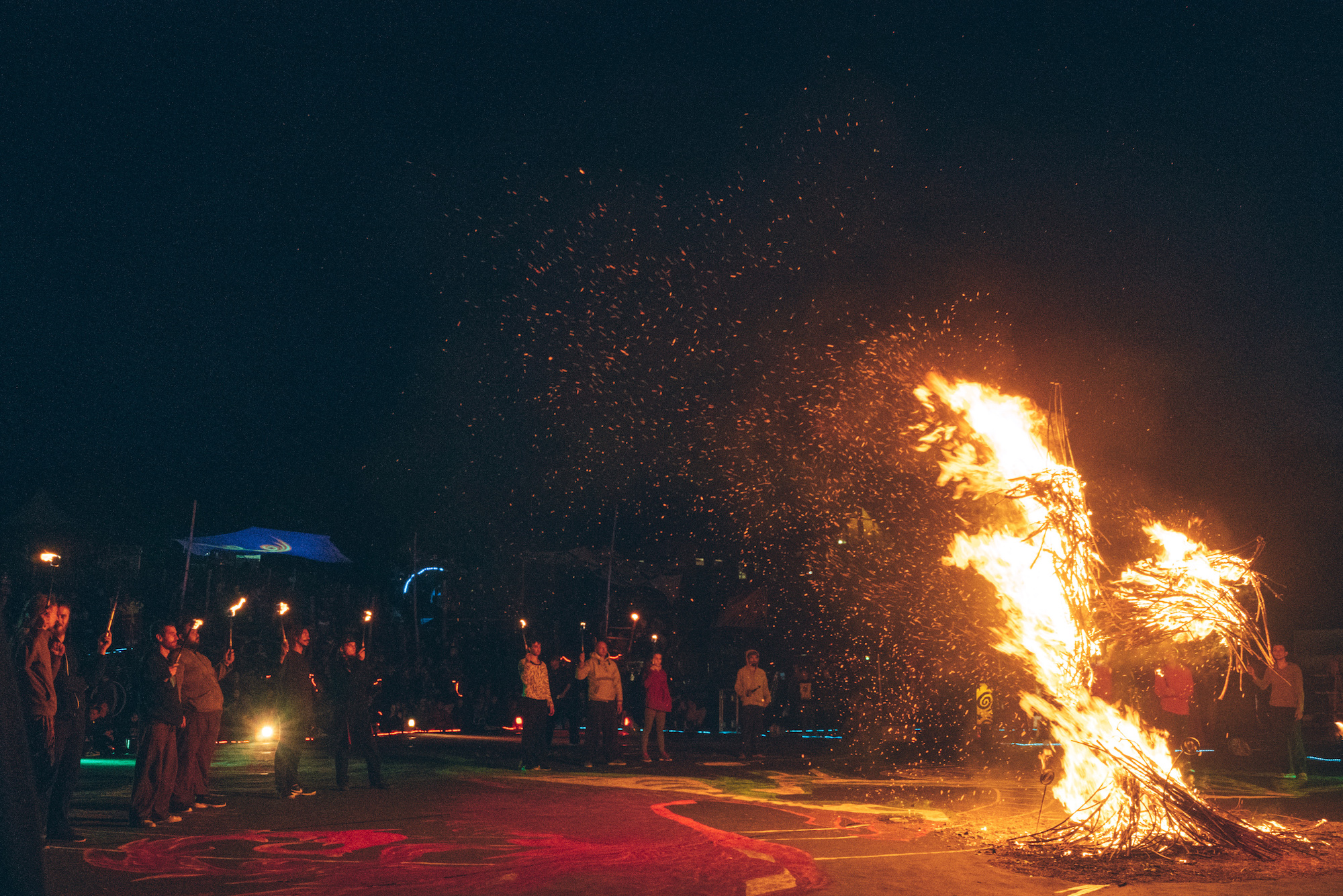Phoenix Fire Convention, Germany. The Burning Ceremony. 晚上火舞區域的開光儀式